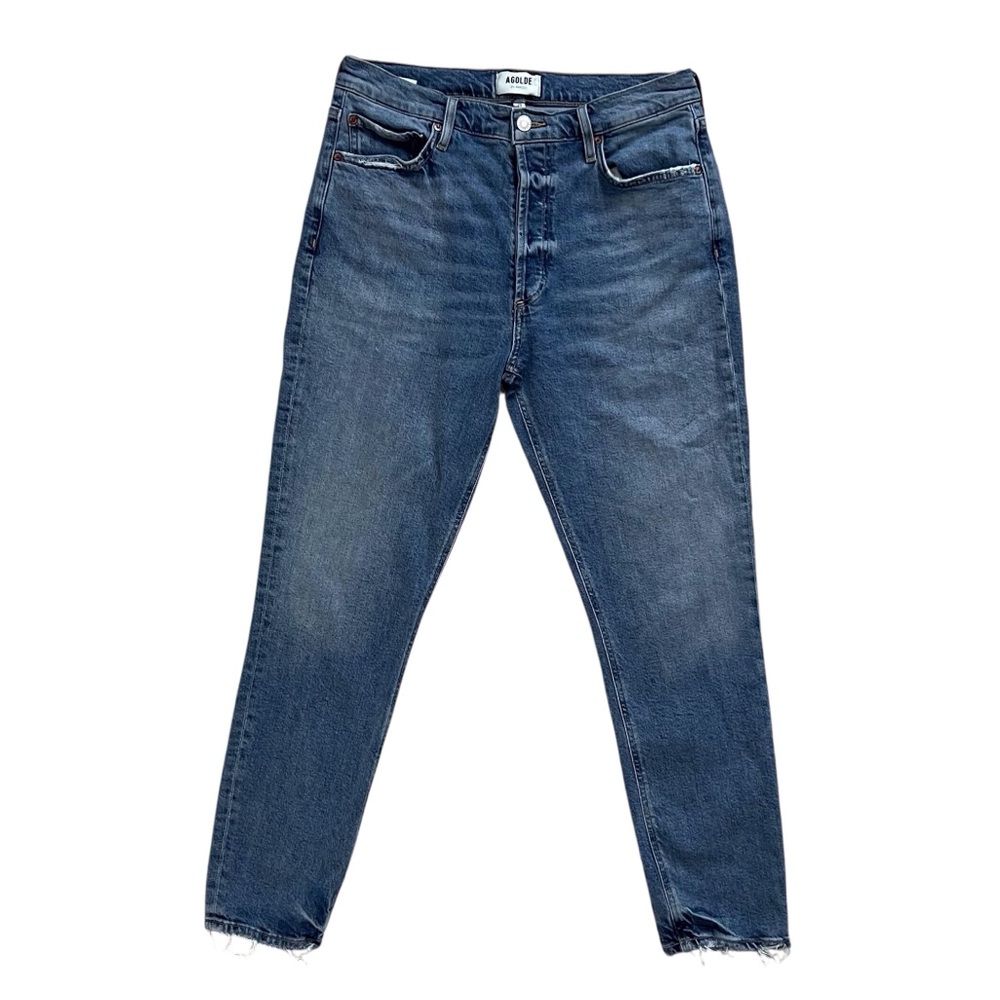 Agolde Nico High Rise Slim Jeans Medium Wash Denim Casual A093F-1140 Women’s 29